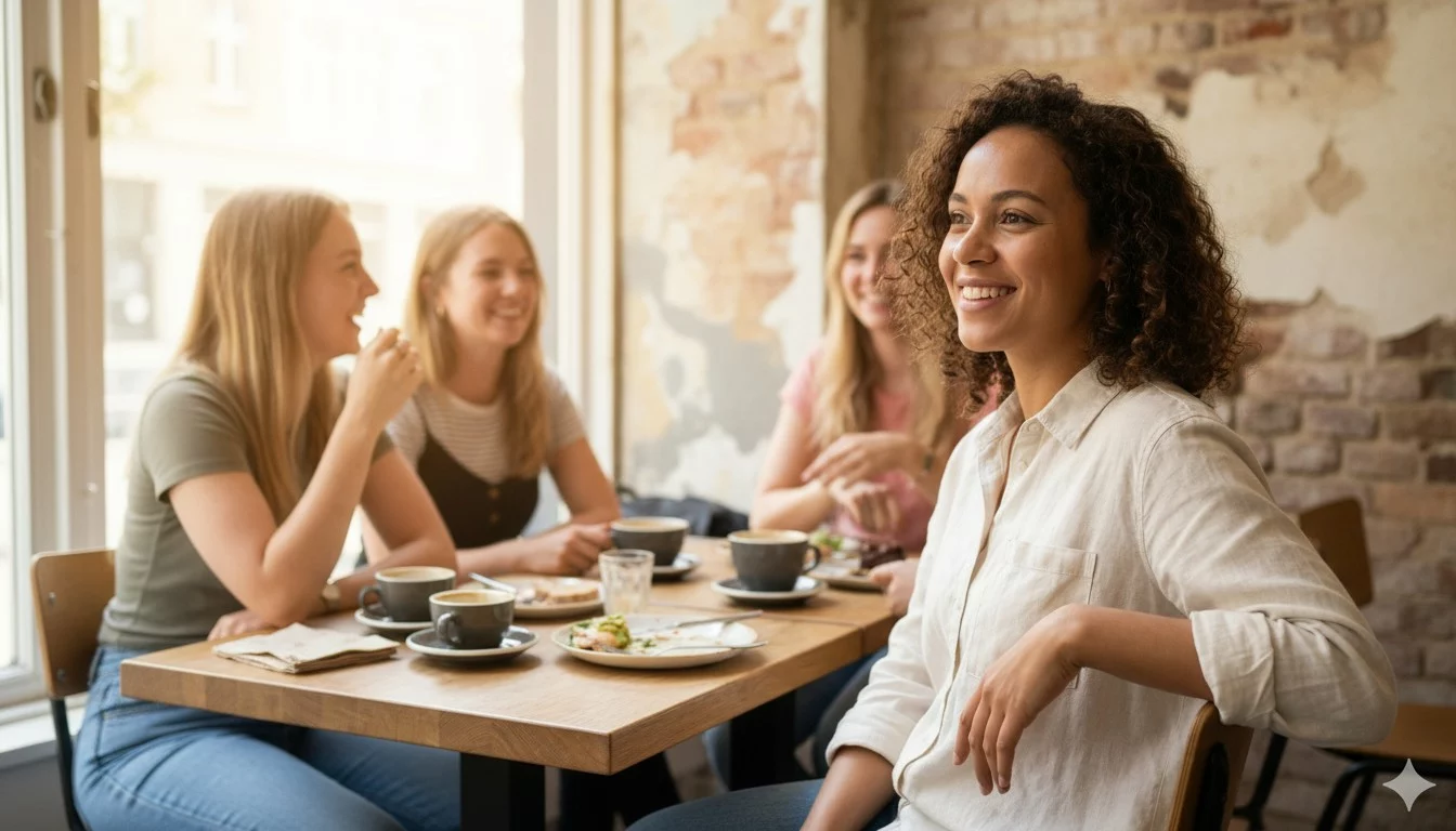 Young Woman group Runway
